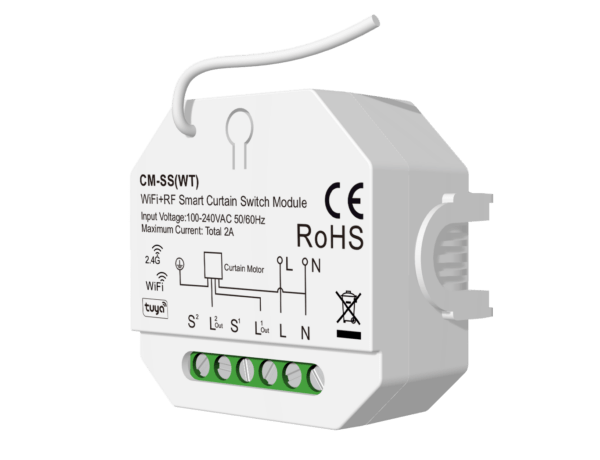 Controlador Tuya de Persiana RF/Wi-Fi 100/230V 2A 200/480W
